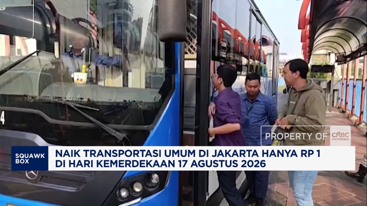 Video: Naik Transportasi Umum Jakarta Cuma Rp1 pada 17 Agustus 2026