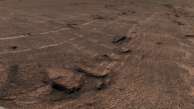 NASA memamerkan panorama terbaru permukaan Mars yang dikirim rover Curiosity dari sebuah lembah yang dijuluki