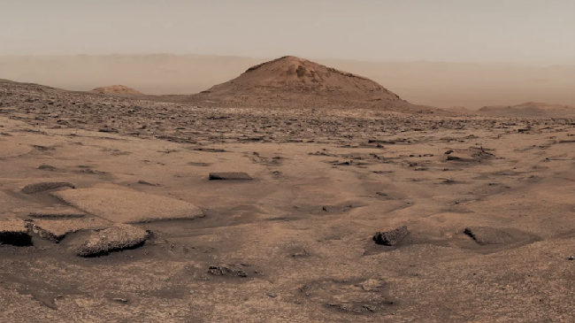 NASA memamerkan panorama terbaru permukaan Mars yang dikirim rover Curiosity dari sebuah lembah yang dijuluki