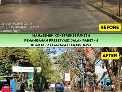 Jalan Tamalanrea Raya Makassar Mulai Diaspal Lewat Program MYP Pemprov Sulsel