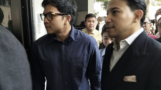 Youtuber Muhammad Jannah alias Bigmo memenuhi panggilan klarifikasi Polda Metro Jaya terkait dugaan promosi liquid vape yang melibatkan anak-anak di Polda Metro Jaya, Senin (10/8).
