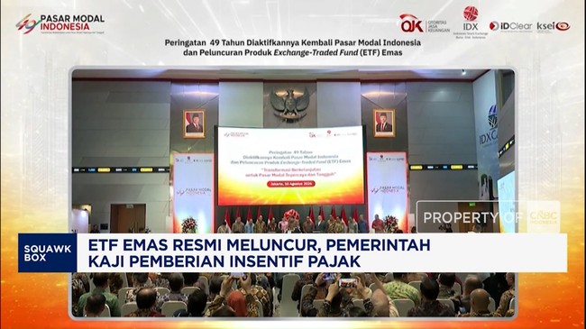 ETF Emas Resmi Meluncur, Pemerintah Kaji Pemberian Insentif Pajak