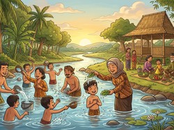 Niat Mandi Rebo Wekasan 2026, Tata Cara dan Waktu Pelaksanaannya