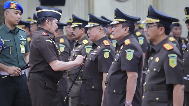 Daftar Kajati Baru yang Dilantik Jaksa Agung