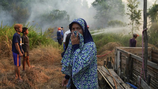 Karhutla di Palembang Capai Pemukiman Warga