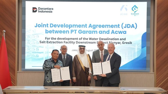 PT Garam dan ACWA Power Berkolaborasi Garap Proyek di Gresik