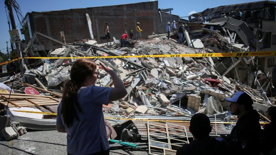 Suasana setelah gempa bumi, di Dosquebradas, Kolombia, Senin (10/8/2026). (REUTERS/Juan David Duque)