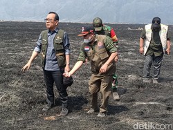 Kebakaran Bromo Nyaris 900 Hektare, BNPB Targetkan Padam Total pada Jumat