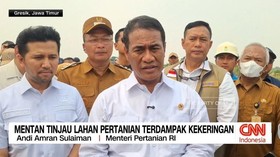 Mentan Tinjau Lahan Pertanian Terdampak Kekeringan