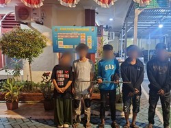 5 Remaja Hendak Bongkar Besi Halte di Urip Sumoharjo Makassar Ditangkap