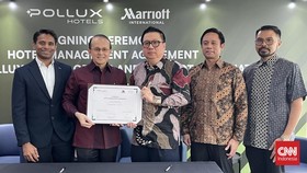 PT Pollux Hotels Group Tbk menjalin kerja sama strategis dengan Marriott International untuk memperkuat bisnis perhotelan sekaligus memperluas jangkauan pasar hospitality di Indonesia.