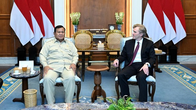 Wamen Perang AS Menghadap Prabowo, Bahas Ini di Istana