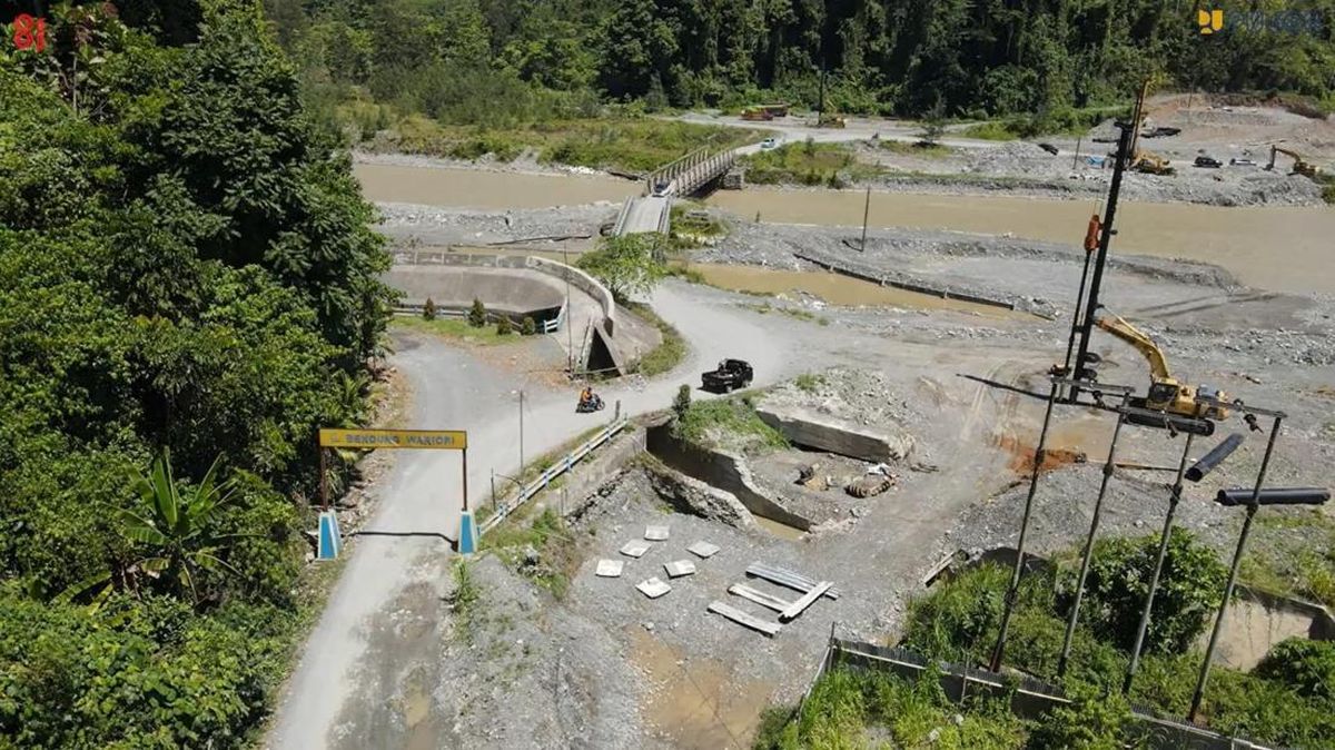Pembangunan Jembatan Wariori Dikebut untuk Pulihkan Konektivitas Warga