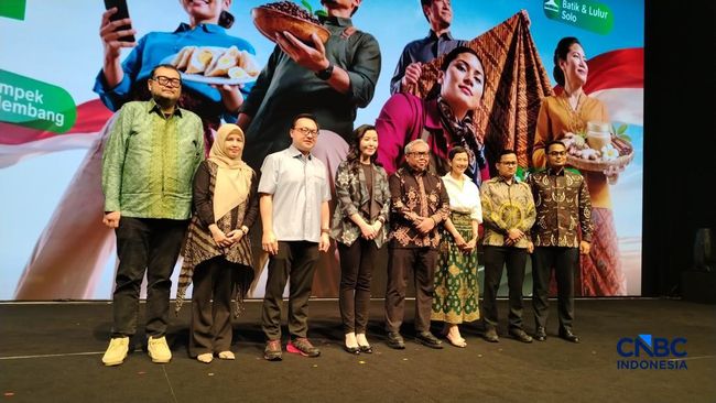 Perayaan Kolaborasi Beli Lokal Tokopedia dan TikTok Shop Indonesia, di Jakarta, Kamis (13/8/2026). (CNBC Indonesia/Novina)