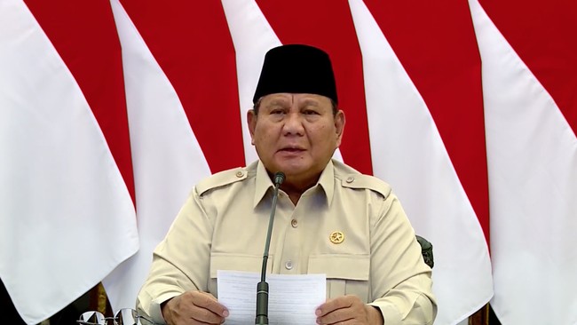Presiden Prabowo Resmikan 3.395 Jembatan TNI Polri dan 3.000 Sumber Air Bersih TNI AD, Istana Merdeka