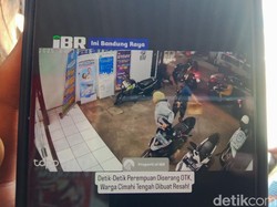 Geger Rekaman CCTV Wanita Diserang OTK Bersenjata di Cimahi