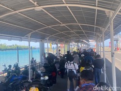 KMP Putri Yasmin Terbakar, Penyeberangan Padangbai-Lembar Tetap Normal