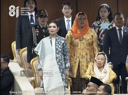 Gaya Selvi Ananda di Sidang Tahunan MPR, Pakai Kebaya Lapis Floral