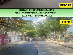Perbaikan Jalan Tamalanrea Raya Makassar-Opu Tosappaile Palopo Terus Dikebut