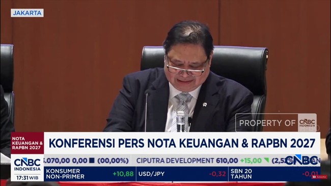 Video: Keterangan Airlangga, Purbaya dan Rosan Roeslani Soal RAPBN 2027