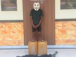 Polsek Nusa Penida Bekuk Pencuri Kano hingga 2 Jeriken Pertamax