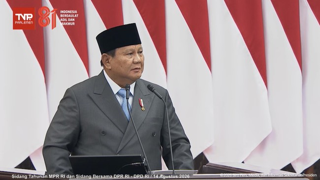Pidato di MPR, Prabowo Beberkan BPK Selamatkan Uang Negara Rp112 T