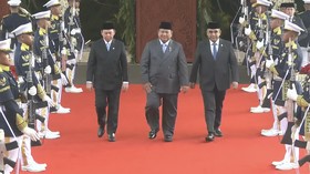 Presiden Prabowo Subianto tiba di Gedung MPR jelang sidang kenegaraan dan pidato kenegaraan RI 2026.