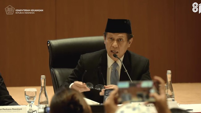 Menteri Kesehatan Budi Gunadi Sadikin memberi pemaparan saat Konferensi pers terkait RAPBN & Nota Keuangan Tahun Anggaran 2027