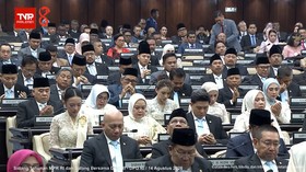 Sebanyak 103 anggota Majelis Permusyawaratan Rakyat (MPR) absen dalam pelaksanaan sidang tahunan bersama MPR-DPR-DPD, Jumat (14/8).