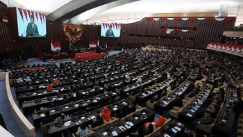Sidang Tahunan MPR RI dan Sidang bersama DPR dan DPD RI tahun 2026 di Gedung Nusantara, Kompleks Parlemen, Senayan, Jakarta, Jumat (14/8).
