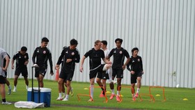 Coach Shin Tae-yong di TC Persija