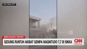 gempa Sikka, gempa NTT, gempa 7,7, gempa Flores, rumah runtuh, warga berhamburan, gempa hari ini, berita terkini