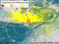 BMKG: Peringatan Dini Tsunami Akibat Gempa M 7 NTT Berakhir