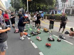 Ada Konvoi Tak Biasa di CFD Rasuna Said Sambut HUT Ke-81 RI
