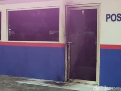 Pos Polisi di Jalan Margorejo Surabaya Dilempar Bom Molotov