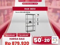 Serbu! Beli Rak Besi Semurah Ini di Transmart Full Day Sale