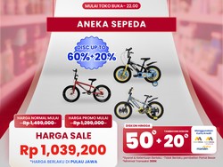 Aneka Sepeda Diobral Murah di Transmart Full Day Sale