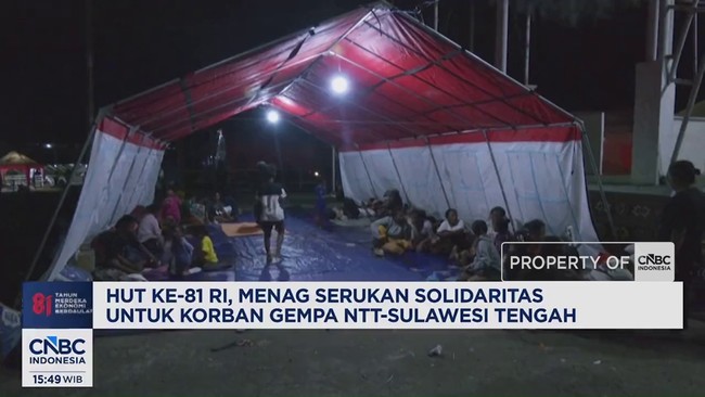 HUT ke-81 RI, Menag Serukan Solidaritas Untuk Korban Gempa NTT-Sulteng