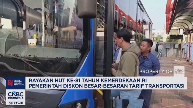 Video:HUT ke-81 RI, Pemerintah Diskon Besar-Besaran Tarif Transportasi