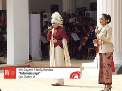 Duet Maut Kris Dayanti dan Melly Goeslaw Rayakan Hari Kemerdekaan di Istana