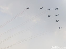Video Atraksi 81 Pesawat TNI di i HUT ke-81 RI, Ada A400M-Rafale