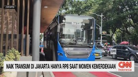 Naik Transum di Jakarta Hanya Rp8 Saat Momen Kemerdekaan