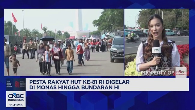 Video: Pesta Rakyat HUT ke-81 RI Digelar di Monas Hingga Bundaran HI