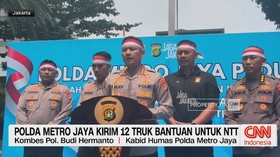 Polda Metro Jaya Kirim 12 Truk Bantuan untuk NTT