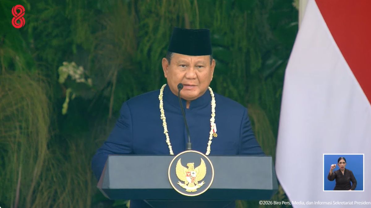 Prabowo Ajak Doakan Korban Bencana di Upacara HUT ke-81 RI
