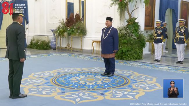 Prabowo tiba di Upacara Peringatan Detik-Detik Proklamasi, Istana Merdeka, 17 Agustus 2026