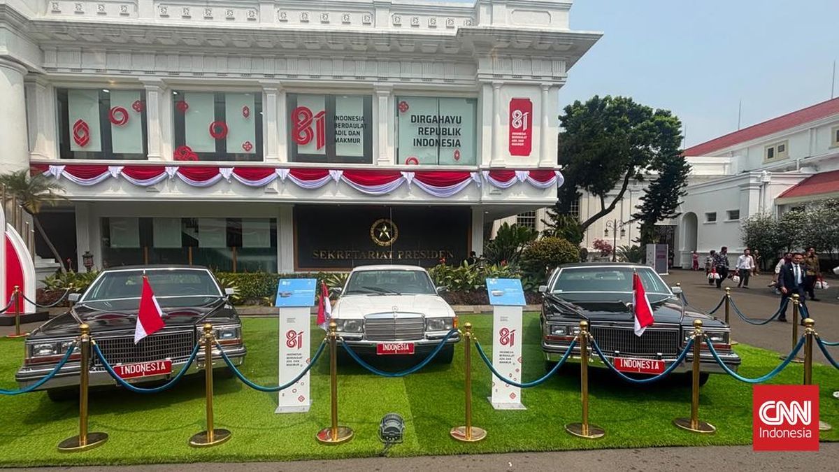 Kala Mobil Presiden Terdahulu Mejeng di Istana saat HUT ke-81 RI