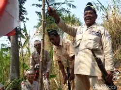 Aksi Teatrikal Perang Kemerdekaan RI di Jembatan Lama Kertosono Nganjuk