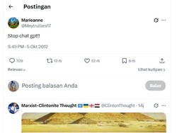 Tweet Netizen +62 Dikira Meramal Masa Depan: Stop Chat Gpt!