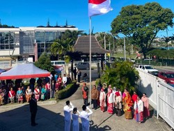 Upacara Pengibaran Bendera di Kaledonia Baru Berlangsung Khidmat